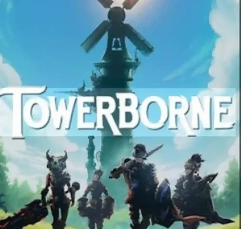 Towerborne action RPG 2026 gameplay showing hero climbing a tower and fighting enemies in a detailed fantasy environment