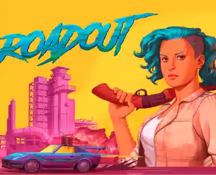 RoadOut 2026 racing game showing high-speed cars on open-world highways with realistic graphics and dynamic weather effects