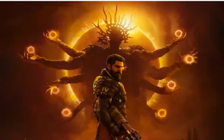 Saros upcoming sci-fi action game 2026 gameplay environment on an alien planet