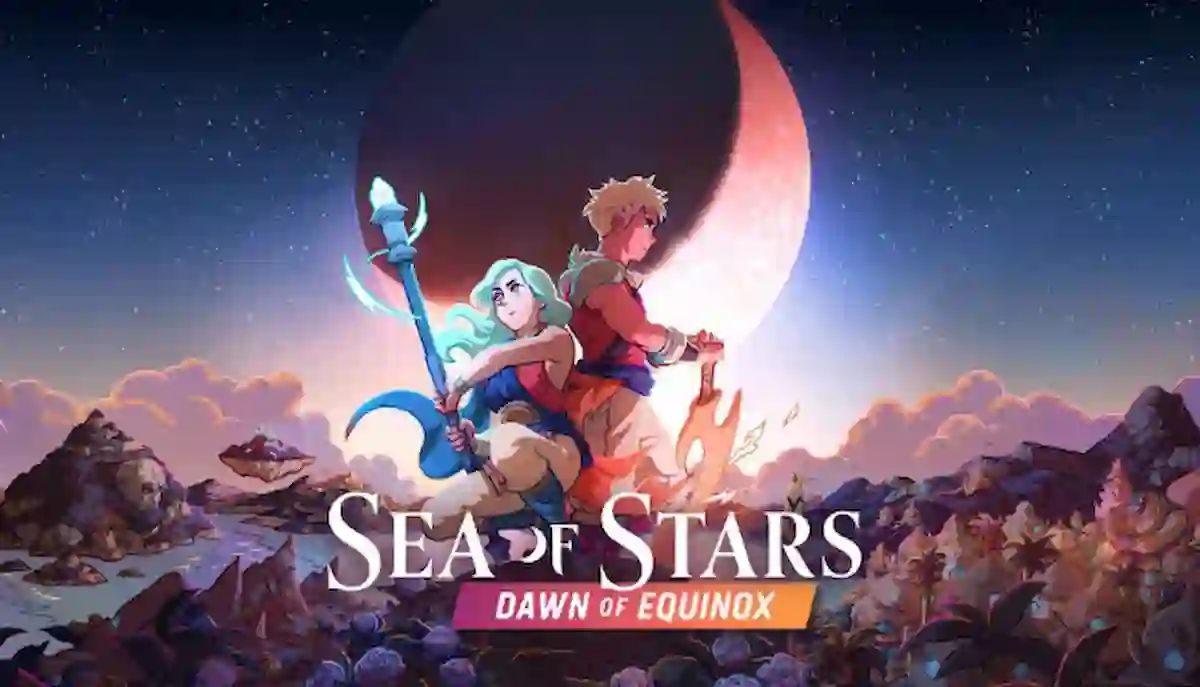 Sea of Stars mobile RPG 2026 characters in battle with magical effects and vibrant landscapes