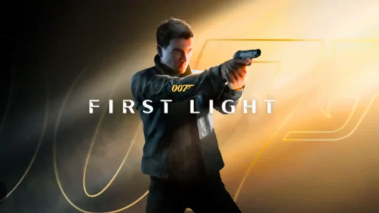 007 First Light gameplay showing James Bond stealth mission and action scene